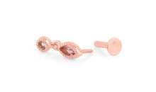 Piercing LIANNE Turmalin hellrosa Silber