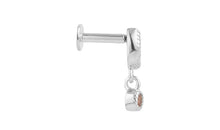 Piercing LIANNE Turmalin hellrosa Silber