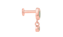 Piercing LIANNE Smaragd Silber