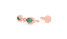 Piercing LIANNE Smaragd Silber