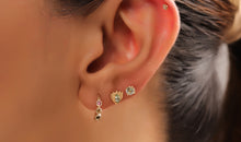 Piercing LOTUSBLUME Turmalin hellgrün