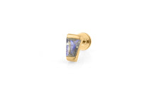 Piercing MINI KARO mit Labradorit Gold