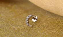 Piercing MOND mit Topas Silber