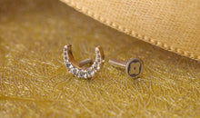Piercing MOND mit Topas Silber