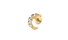 Piercing MOND mit Topas Silber