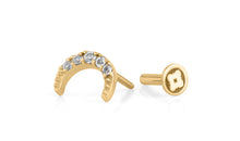 Piercing MOND mit Topas Silber