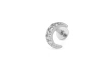 Piercing MOND mit Topas Silber
