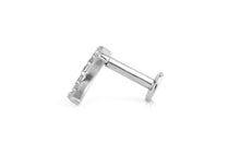 Piercing MOND mit Topas Silber