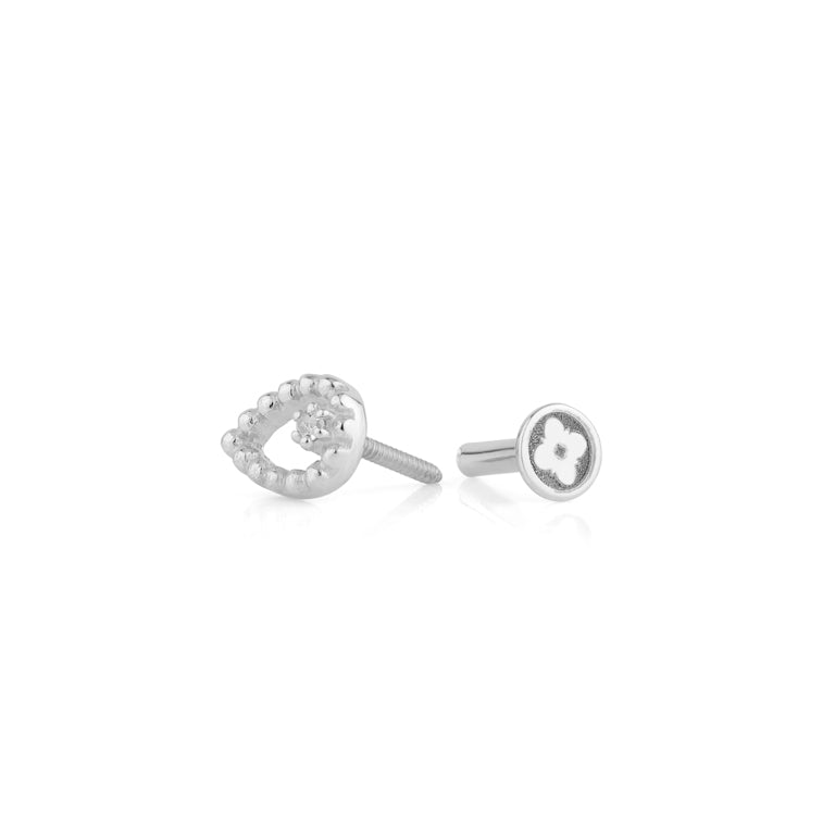Piercing NEREID mit Diamant Silber