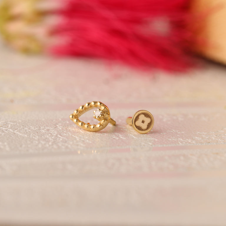 Piercing NEREID mit Diamant Silber
