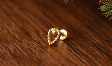 Piercing NEREID mit Diamant Silber
