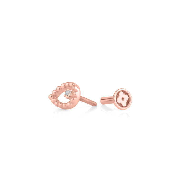 Piercing NEREID mit Diamant Silber