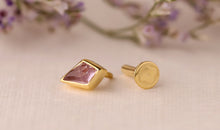 Piercing KITE  3X5 mm Amethyst Drachenform