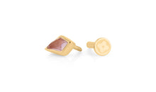 Piercing KITE  3X5 mm Amethyst Drachenform Silber