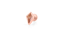Piercing KITE  3X5 mm Amethyst Drachenform