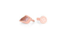 Piercing KITE  3X5 mm Amethyst Drachenform Silber