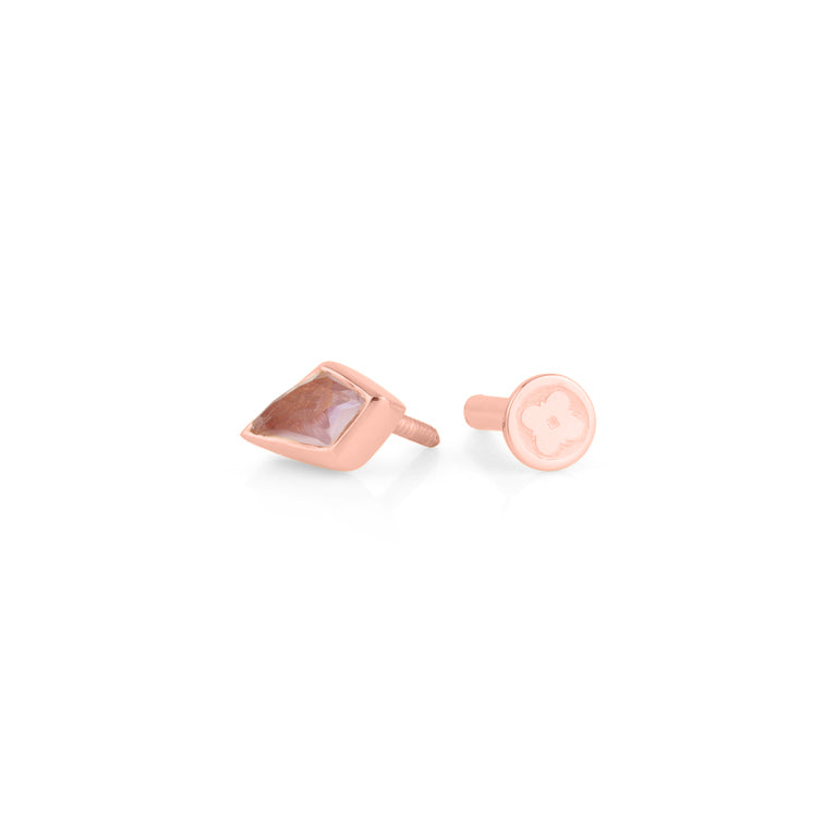 Piercing KITE  3X5 mm Amethyst Drachenform