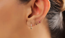 Piercing KITE  3X5 mm Amethyst Drachenform Silber