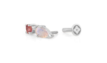 Piercing DELPHI mit Mondstein und Turmalin
