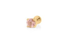 Piercing DIANA 3mm Rosaturmalin Gold