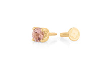 Piercing DIANA 3mm Rosaturmalin Gold