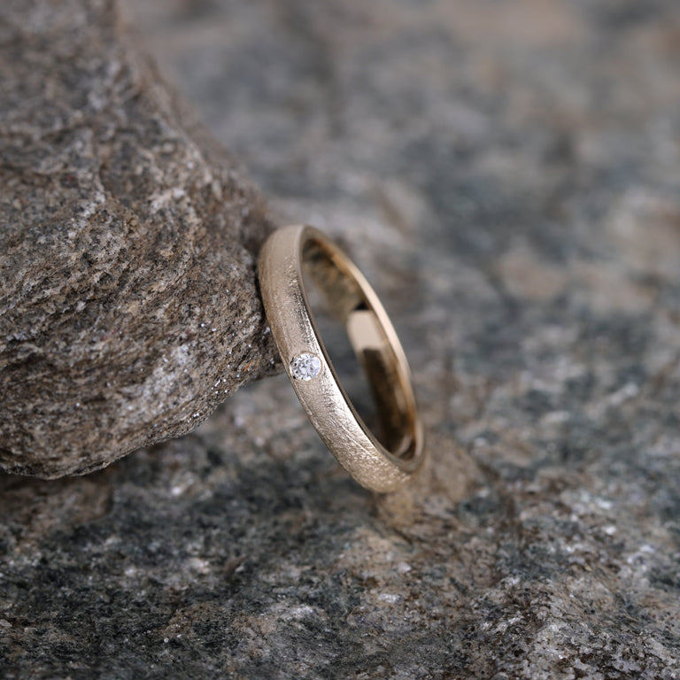 Ring COLIN  3mm mit 2mm Diamant