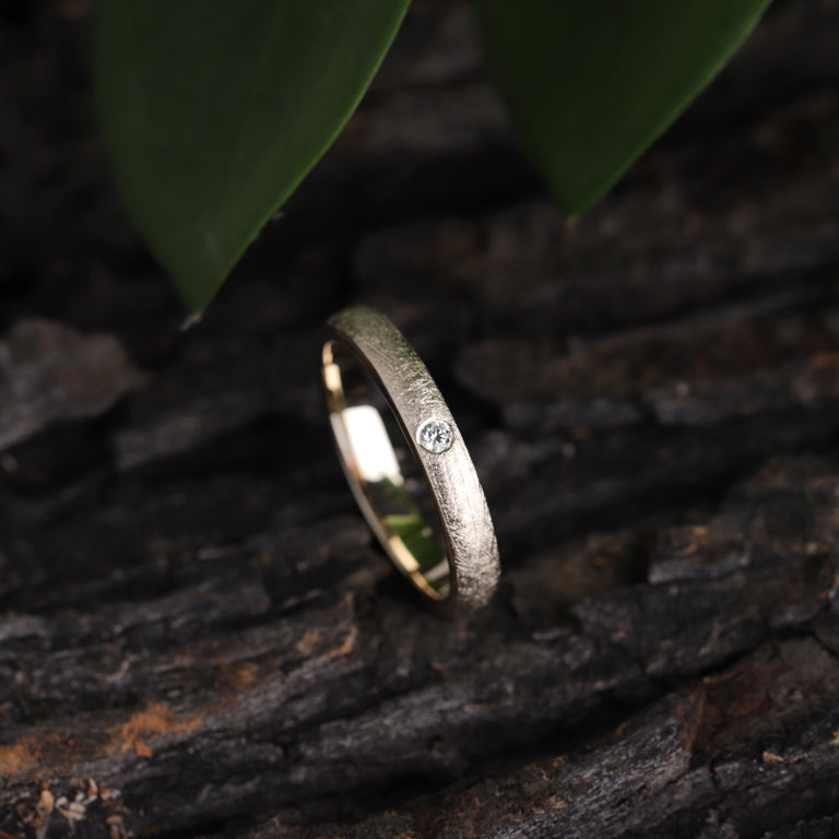 Ring COLIN  3mm mit 2mm Diamant