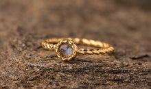 Ring TWIST  Labradorit 4mm