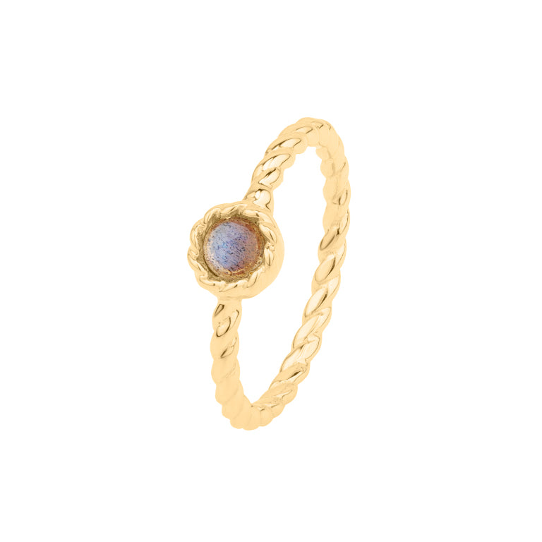 Ring TWIST  Labradorit 4mm