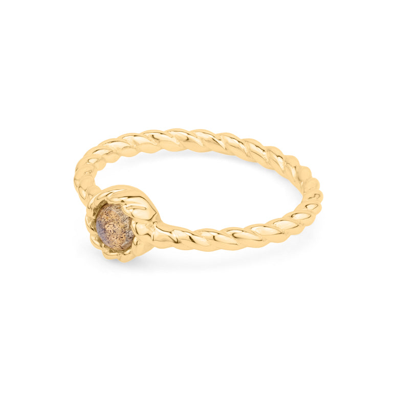 Ring TWIST  Labradorit 4mm