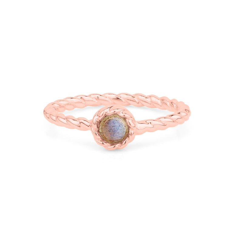Ring TWIST  Labradorit 4mm