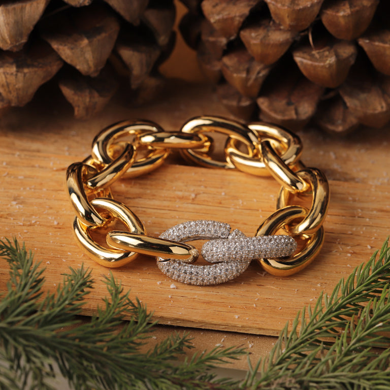 Armband SALOMEA mit Cliplock Topas