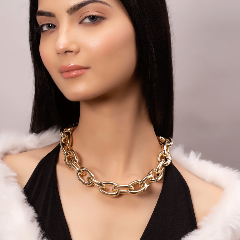 Halskette SALOMEA Silber mit Topasen Cliplock