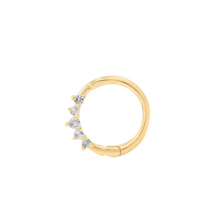 Piercing Segmentring AGATHA 9k Gelbgold