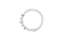 Piercing Segmentring AGATHA mit Topas 18k Gold