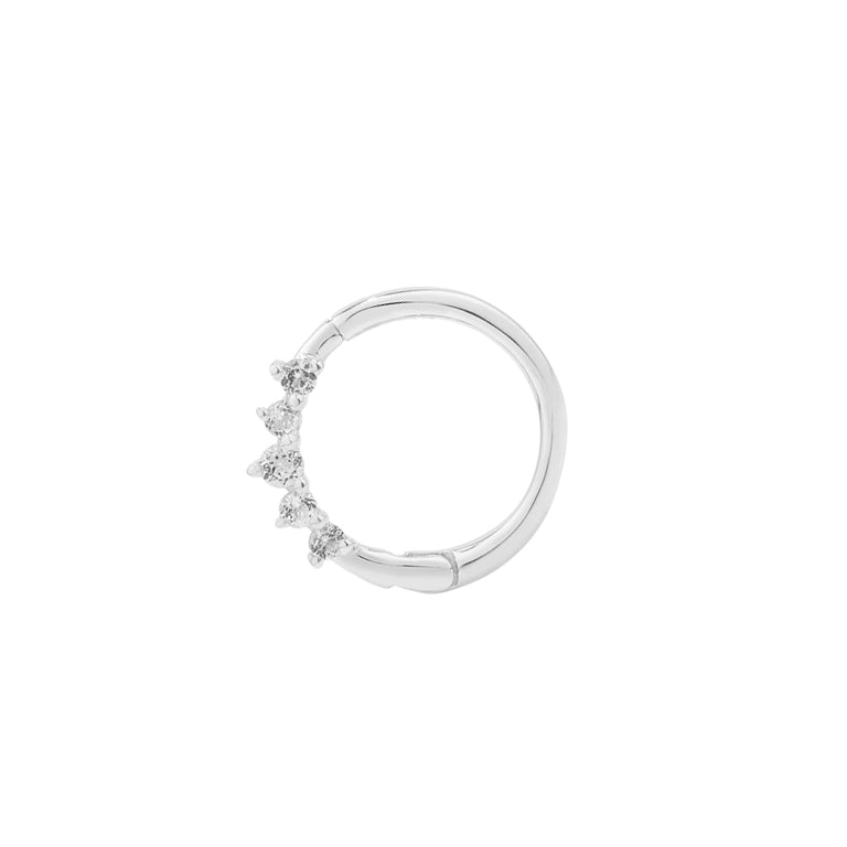 Piercing Segmentring AGATHA mit Topas 18k Gold