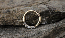 Piercing Segmentring AGATHA mit Topas 18k Gold