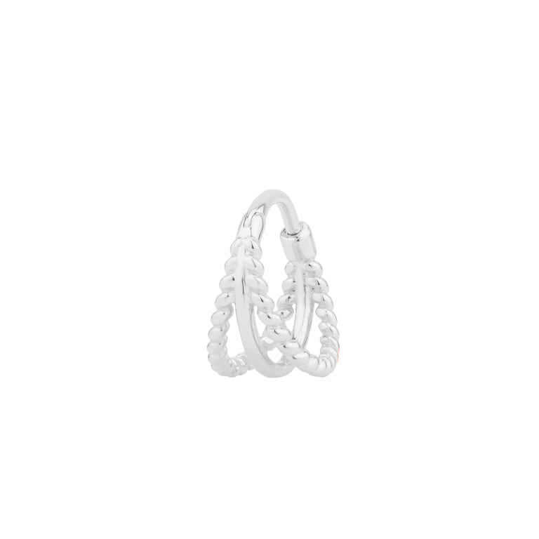 Segment Ring Creole TWIST einzeln Silber 925
