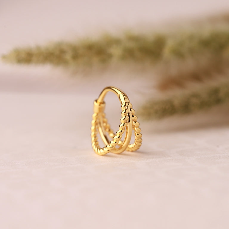 Segment Ring Creole TWIST einzeln Silber 925