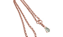 SET Halskette PREHNITE und ERBSKETTE 2 mm mit 2 Cliplock 9X10mm