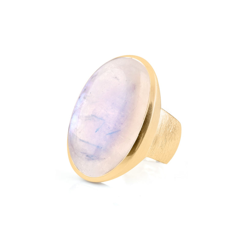Ring NANDINI mit Mondstein