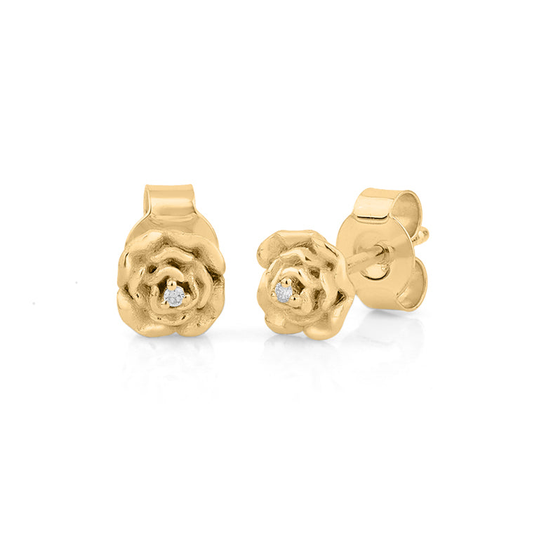 Ohrstecker DEIDRE 6mm mit Diamant