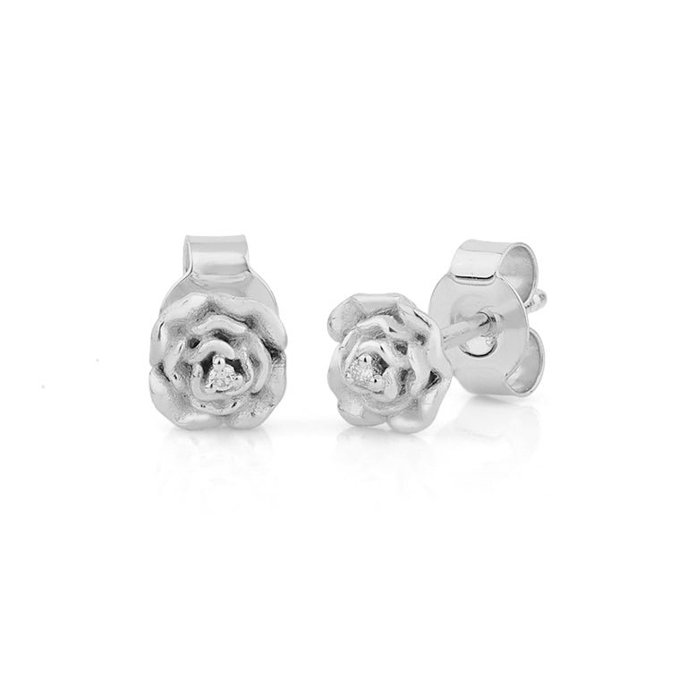 Ohrstecker DEIDRE 6mm mit Diamant