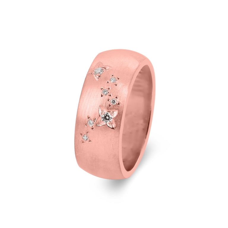 Ring STERNBILD mit Diamanten Silber Sternzeichen