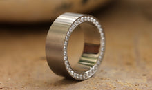 Titan Ring 10 mm doppelseitig mit Zirkonia