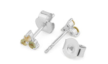 Ohrstecker TRINITY mit grünem Turmalin