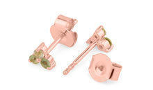 Ohrstecker TRINITY mit grünem Turmalin