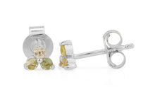 Ohrstecker TRINITY mit grünem Turmalin