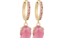 Creolen TURMALIN 18k Gold Unikate