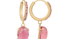 Creolen TURMALIN 18k Gold Unikate